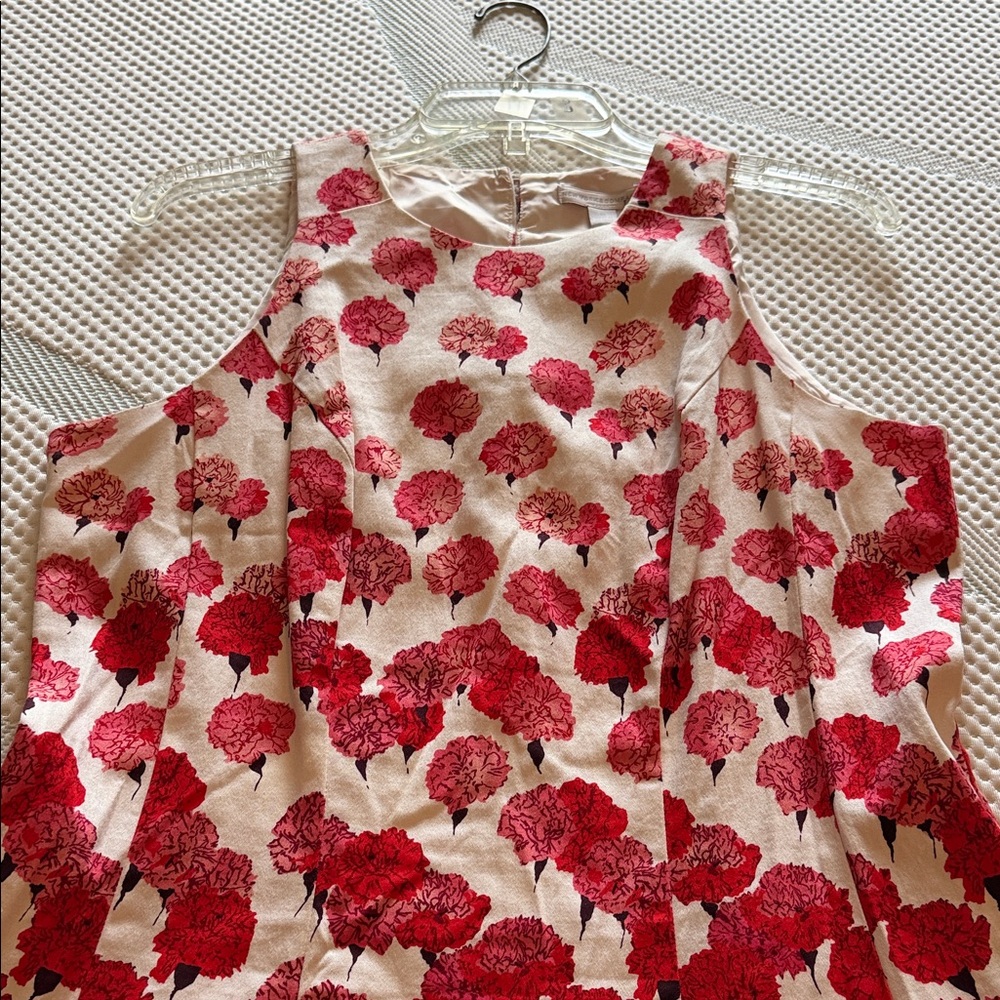 New York & Company Floral Pink and Red Dress 10 - Picture 3 of 6